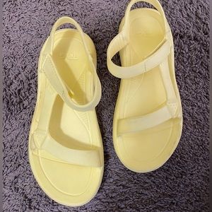 Yellow Tevas size 8.5 women’s